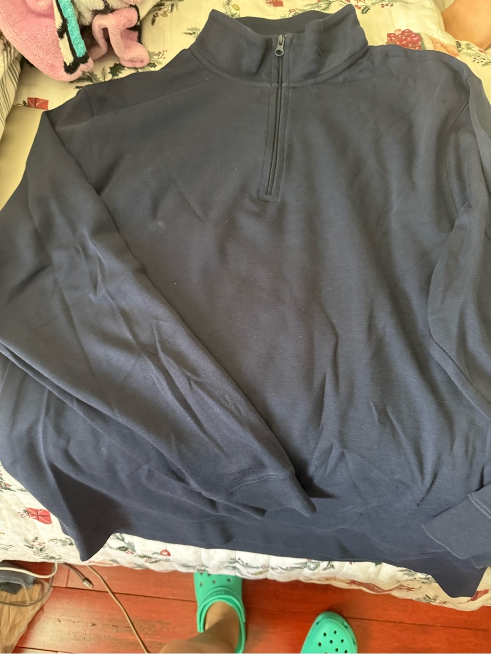 Vineyard Vines Navy Half-Zip Pullover Sweatshirt